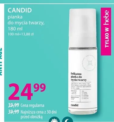 Pianka do mycia do twarzy promocja w Hebe