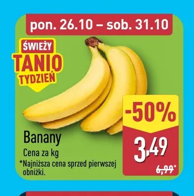 Banany promocja w Aldi