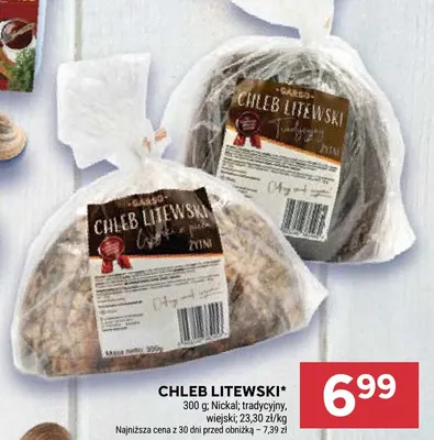 Chleb litewski tradycyjny Nickal promocja w Stokrotka