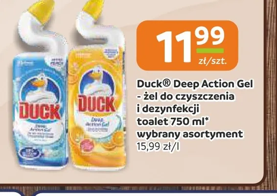 Żel do toalet Duck Deep Action Gel promocja w Gama