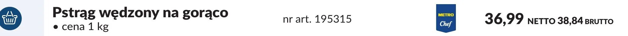 Pstrąg wędzony na gorąco promocja w Makro