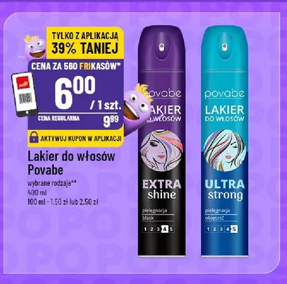 Lakier do włosów Povabe Ultra Strong promocja w POLOmarket