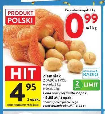Ziemniaki polskie Z Sadów i Pól promocja w Intermarche