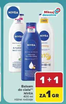 Balsam do ciała Nivea Odżywczy Rich Nourishing promocja w Carrefour Market