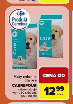 Maty chłonne dla psa Carrefour promocja w Carrefour
