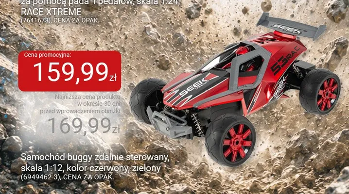 Samochód buggy zdalnie sterowany RACE XTREME promocja w Smyk