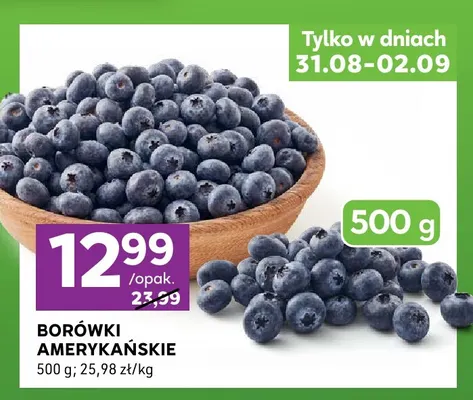 Borówki amerykańskie promocja w Stokrotka