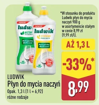 Płyn do mycia naczyń różne rodzaje promocja w Aldi