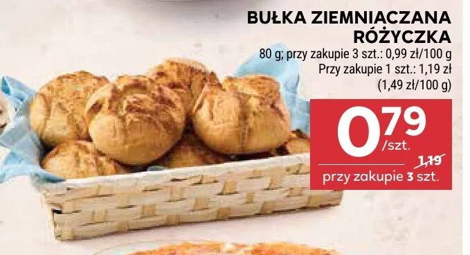 Bułka ziemniaczana Różyczka promocja w Stokrotka