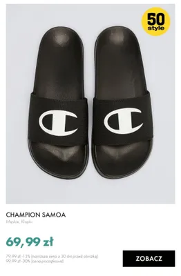 Klapki męskie Champion Samoa promocja w 50 style