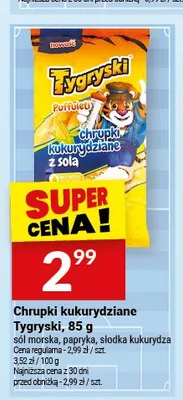 Chrupki kukurydziane Tygryski słodka kukurydza promocja w Twój Market