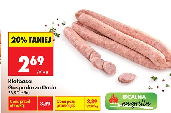 Kiełbasa Gospodarza Duda promocja w Biedronka