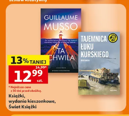 Książka Ta chwila Guillaume Musso promocja w Auchan