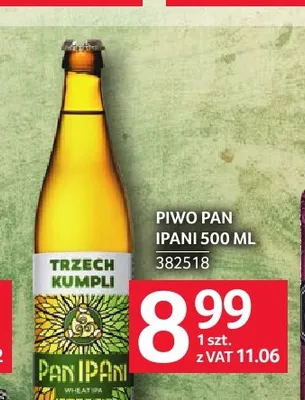 Piwo Pan IPANI Trzech Kumpli promocja w Selgros