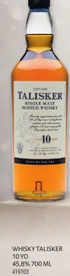 Whisky Talisker 10 YO 45,8% 700 ML promocja w Selgros