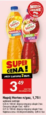 Napój Hortex pomarańcza mango niegazowany promocja w Twój Market