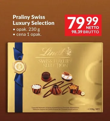 Praliny Lindt Swiss Luxury Selection promocja w Makro