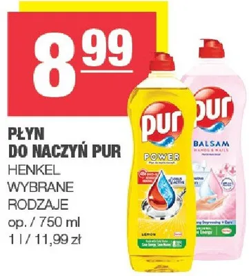 Płyn do naczyń pur promocja w SPAR