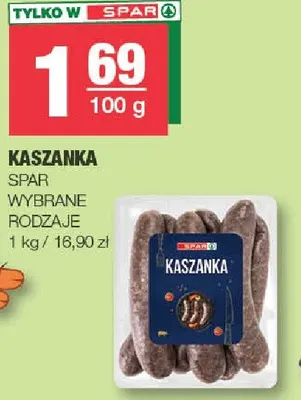 Kaszanka SPAR promocja w SPAR