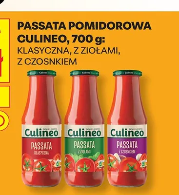 Passata pomidorowa z czosnkiem Culineo promocja w Biedronka