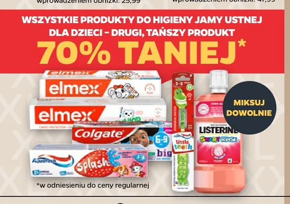 Produkty do higieny jamy ustnej dla dzieci promocja w Netto