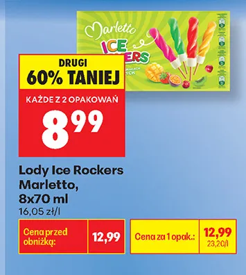 Lody Ice Rockers Marletto promocja w Biedronka