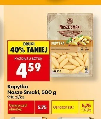 Kopytka Nasze Smaki promocja w Biedronka