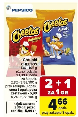 Chrupki Cheetos promocja w Carrefour Market