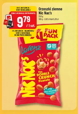 Orzeszki ziemne Nic Nac's Lorenz promocja w POLOmarket