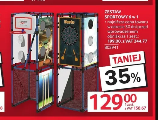 Zestaw sportowy 6 w 1 promocja w Selgros