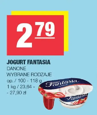 Jogurt Fantasia Danone promocja w SPAR