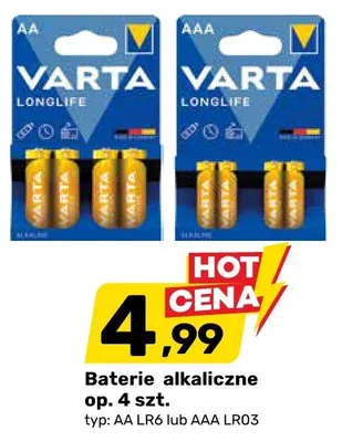 Baterie alkaliczne op. 4 szt. promocja w Bricomarche