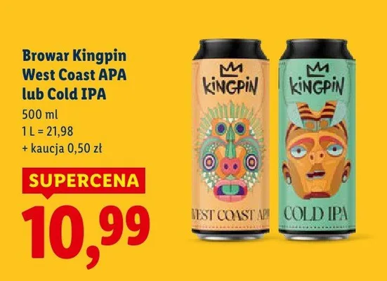 Piwo Browar Kingpin West Coast APA promocja w Lidl