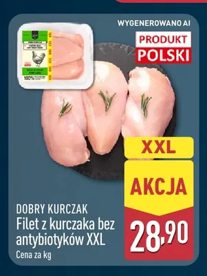 Filet z kurczaka bez antybiotyków XXL Dobry Kurczak promocja w Aldi