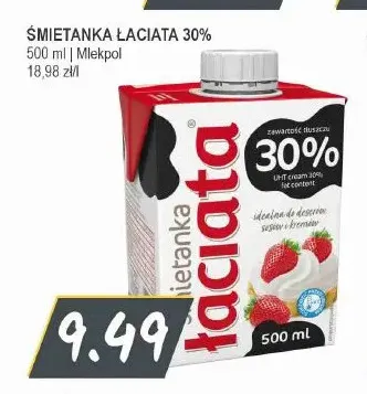 Śmietanka Łaciata 30% promocja w Słoneczko