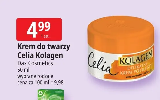 Krem do twarzy Celia Kolagen promocja w Leclerc
