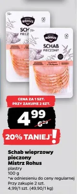 Schab wieprzowy pieczony Mistrz Rohus plastry promocja w Netto