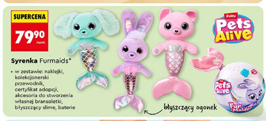 Syrenka Furmaids piesek Pets Alive promocja w Biedronka