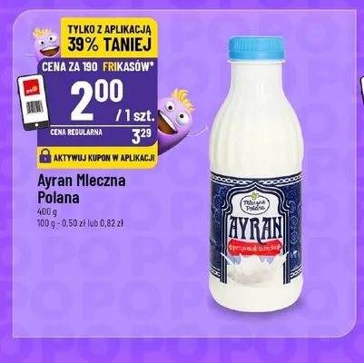 Ayran Mleczna Polana promocja w POLOmarket