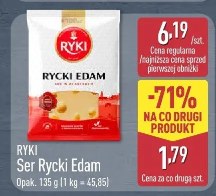 Ser Rycki Edam promocja w Aldi