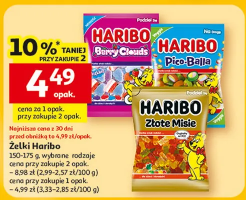 Żelki Złote Misie promocja w Auchan