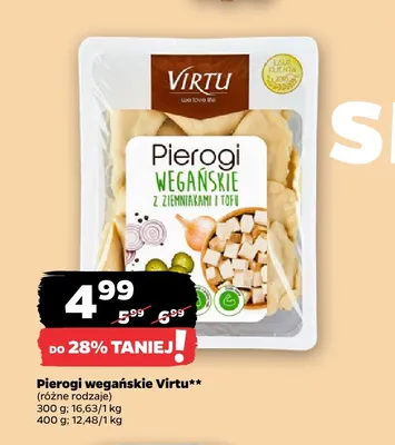 Pierogi wegańskie Virtu 400 g promocja w Netto