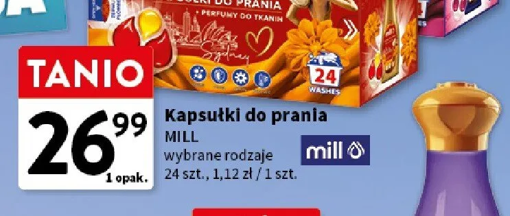 Kapsułki do prania Mill promocja w Intermarche