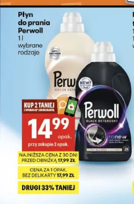 Płyn do prania Perwoll promocja w Delikatesy Centrum