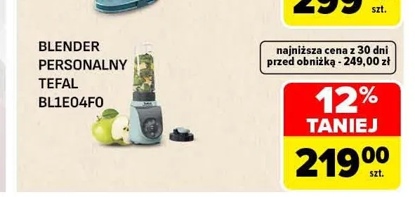 Blender personalny BL1E04F0 Tefal promocja w Carrefour