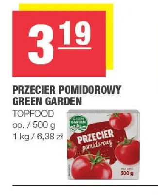 Przecier pomidorowy Green Garden promocja w SPAR