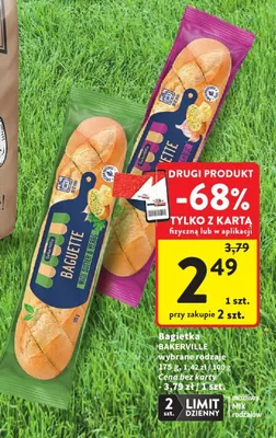 Bagietka bakerville wybrane rodzaje promocja w Intermarche