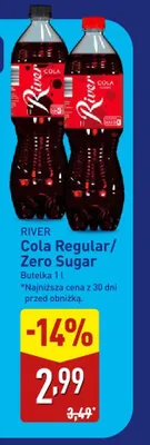 Cola regular butelka promocja w Aldi