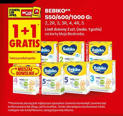 Mleko modyfikowane Bebiko Junior 3 NutriFlor Expert promocja w Biedronka