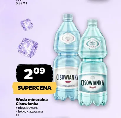Woda mineralna niegazowana Cisowianka promocja w Netto